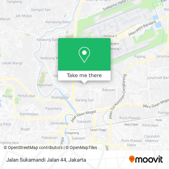 Jalan Sukamandi Jalan 44 map