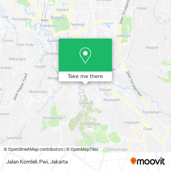 Jalan Komlek Pwi map