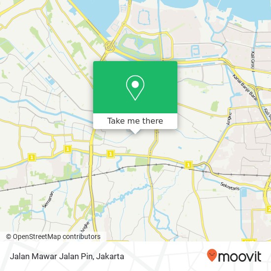 Jalan Mawar Jalan Pin map