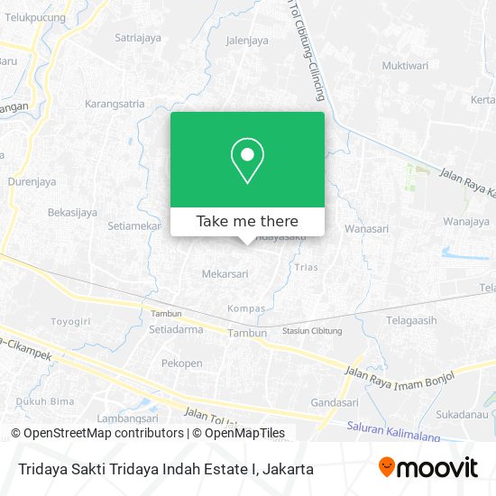 Tridaya Sakti Tridaya Indah Estate I map