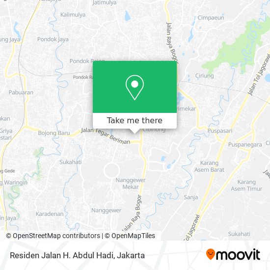 Residen Jalan H. Abdul Hadi map