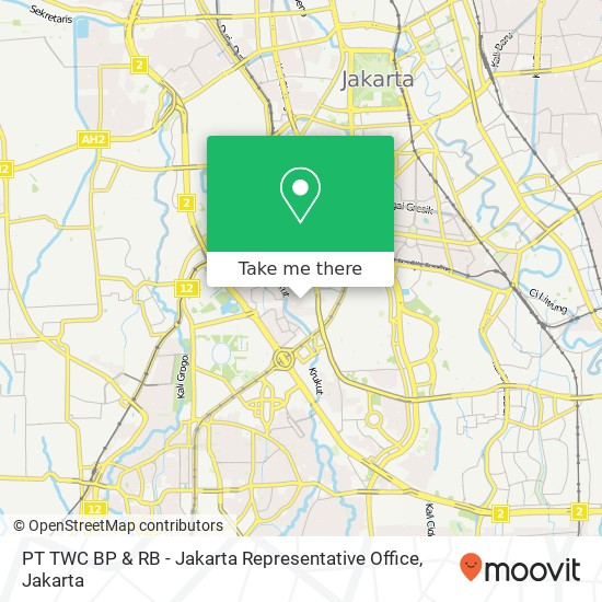 PT TWC BP & RB - Jakarta Representative Office map
