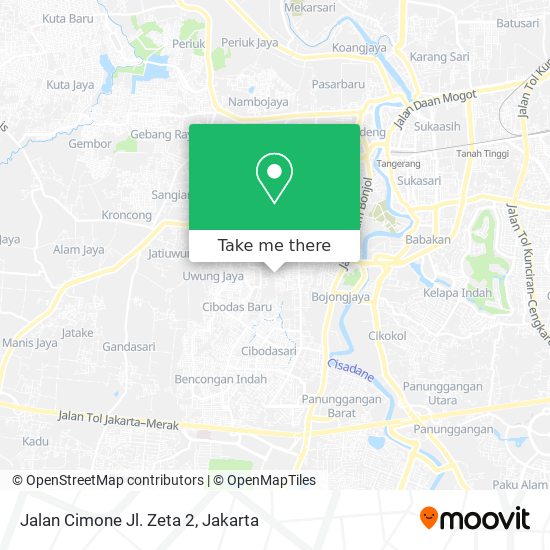 Jalan Cimone Jl. Zeta 2 map