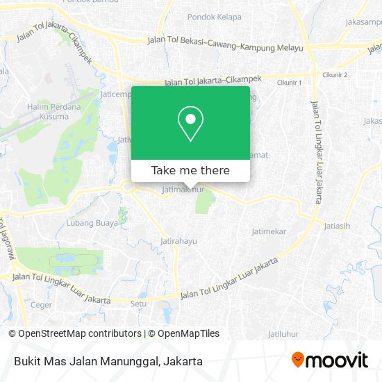 Bukit Mas Jalan Manunggal map