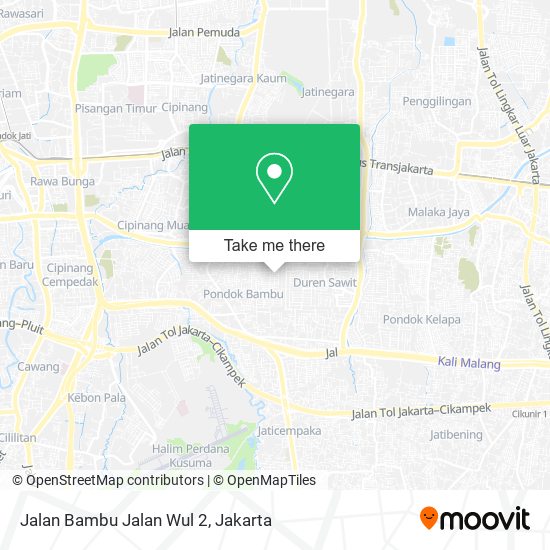 Jalan Bambu Jalan Wul 2 map