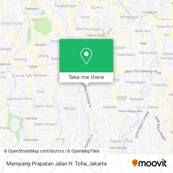 Mampang Prapatan Jalan H. Toha map