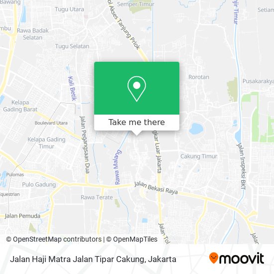 Jalan Haji Matra Jalan Tipar Cakung map
