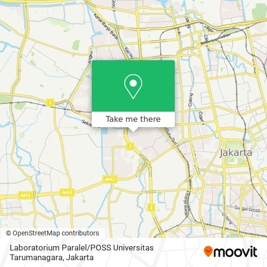 Laboratorium Paralel / POSS Universitas Tarumanagara map
