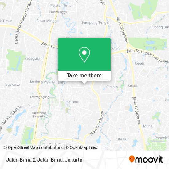 Jalan Bima 2 Jalan Bima map