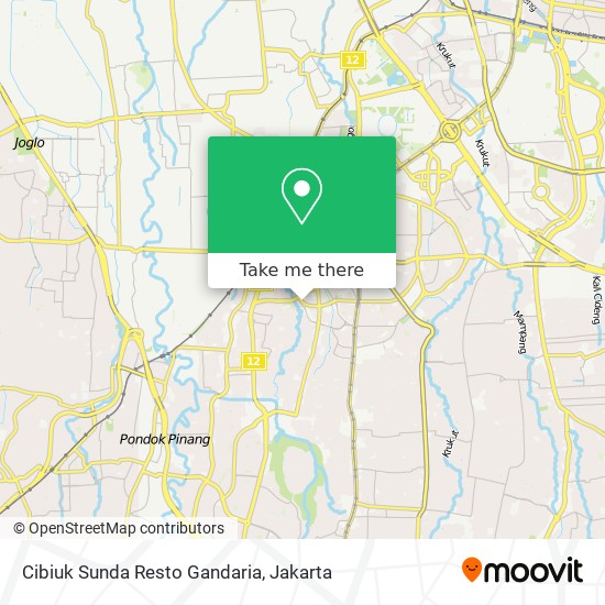 Cibiuk Sunda Resto Gandaria map