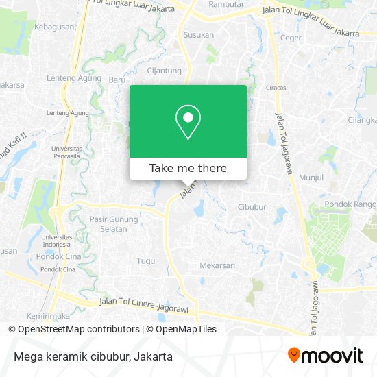 Mega keramik cibubur map