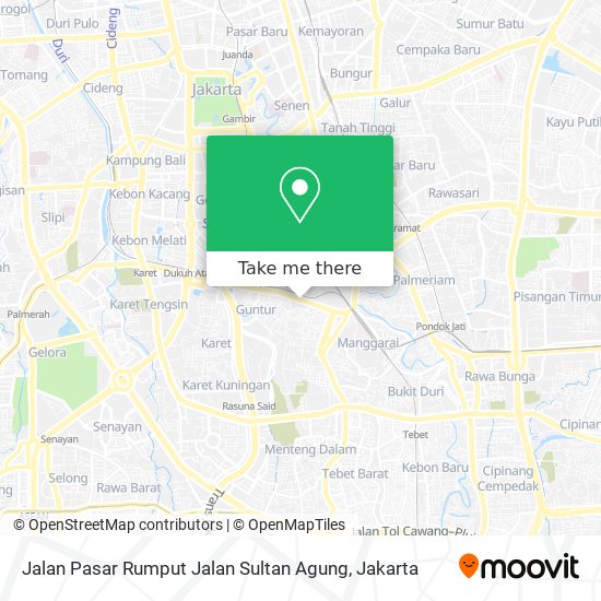 Jalan Pasar Rumput Jalan Sultan Agung map