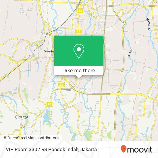 VIP Room 3302 RS Pondok Indah map