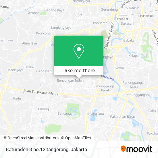 Baturaden 3 no.12,tangerang map