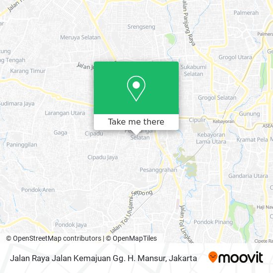 Jalan Raya Jalan Kemajuan Gg. H. Mansur map