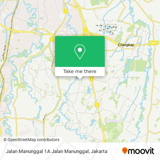 Jalan Manunggal 1A Jalan Manunggal map