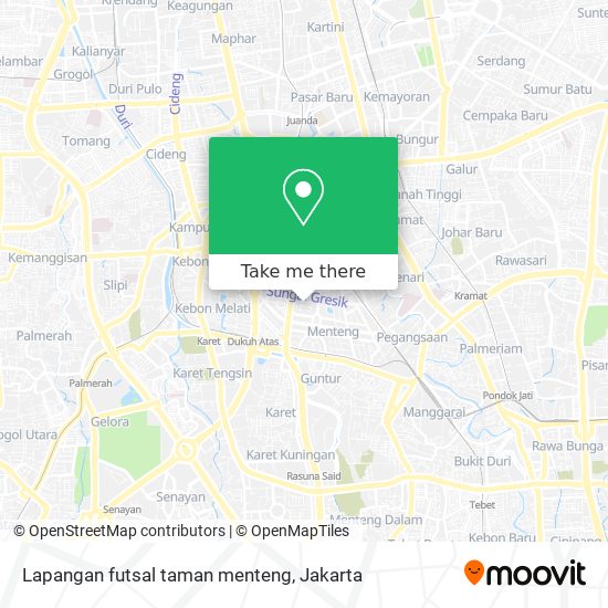 Lapangan futsal taman menteng map