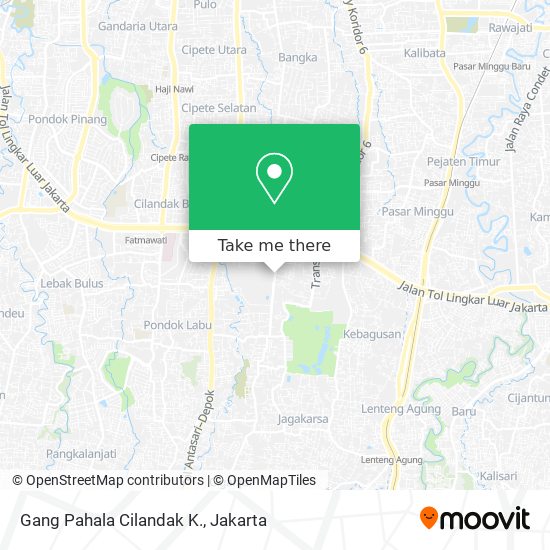 Gang Pahala Cilandak K. map