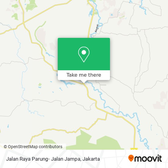 Jalan Raya Parung- Jalan Jampa map