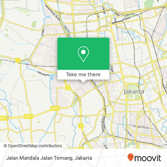 Jalan Mandala Jalan Tomang map