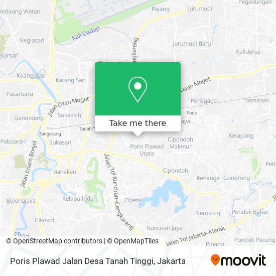 Poris Plawad Jalan Desa Tanah Tinggi map