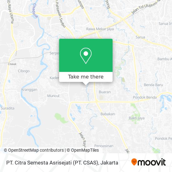 PT. Citra Semesta Asrisejati (PT. CSAS) map