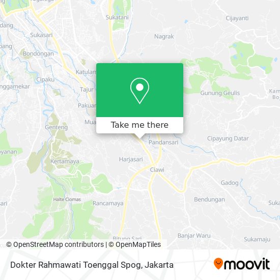 Dokter Rahmawati Toenggal Spog map