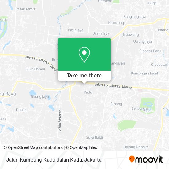 Jalan Kampung Kadu Jalan Kadu map