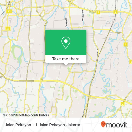 Jalan Pekayon 1 1 Jalan Pekayon map