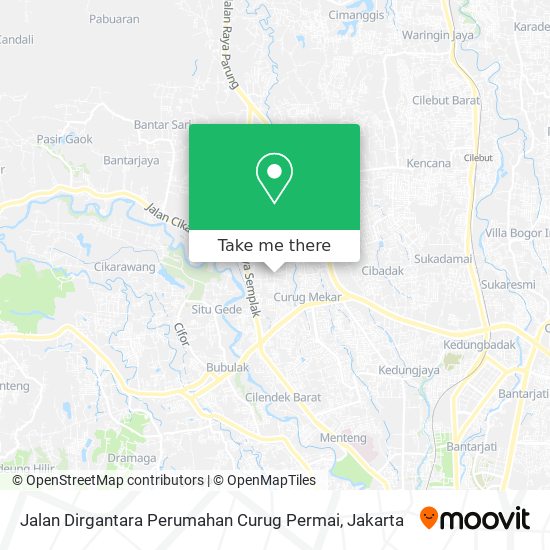 Jalan Dirgantara Perumahan Curug Permai map