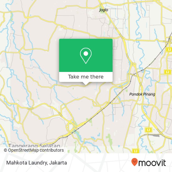 Mahkota Laundry map