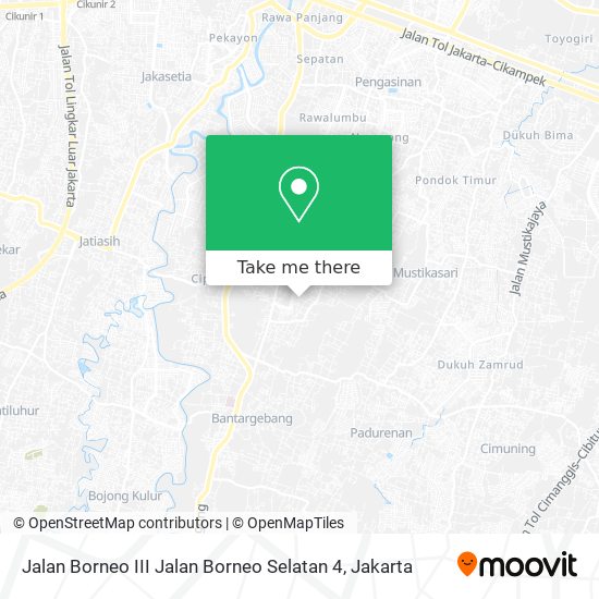 Jalan Borneo III Jalan Borneo Selatan 4 map