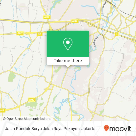 Jalan Pondok Surya Jalan Raya Pekayon map