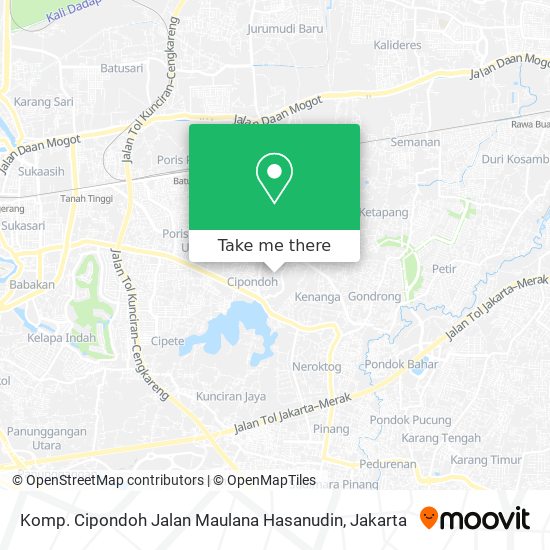 Komp. Cipondoh Jalan Maulana Hasanudin map