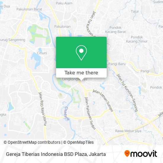Gereja Tiberias Indonesia BSD Plaza map