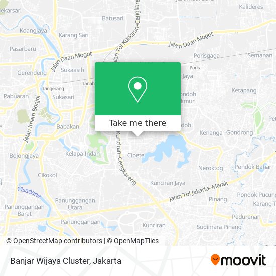 Banjar Wijaya Cluster map