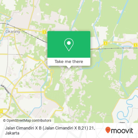 Jalan Cimandiri X B (Jalan Cimandiri X B,21) 21 map