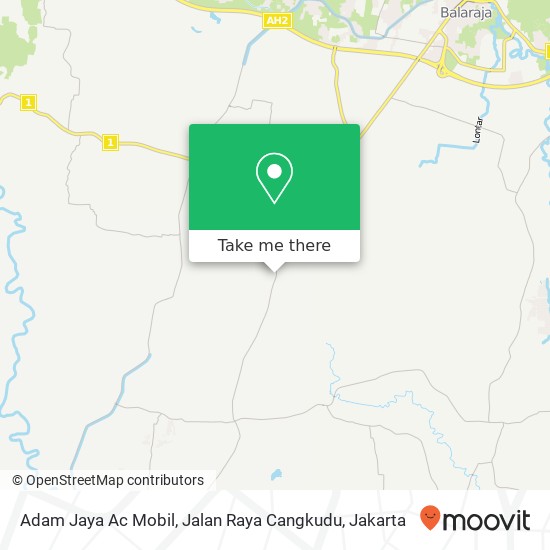 Adam Jaya Ac Mobil, Jalan Raya Cangkudu map