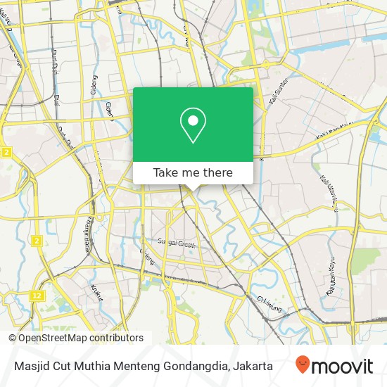 Masjid Cut Muthia Menteng Gondangdia map