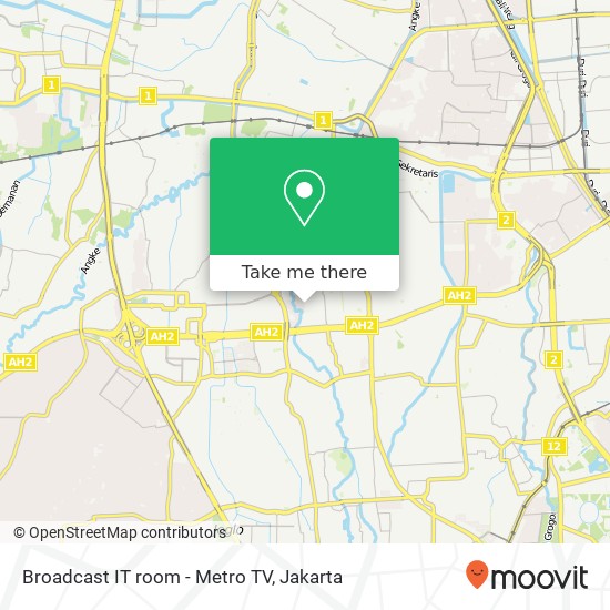 Broadcast IT room - Metro TV map