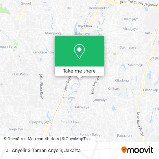 Jl. Anyelir 3 Taman Anyelir map