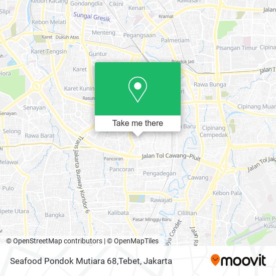 Seafood Pondok Mutiara 68,Tebet map