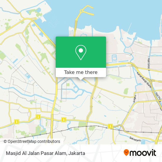 Masjid Al Jalan Pasar Alam map