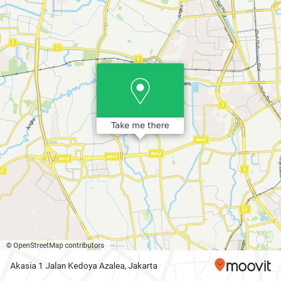 Akasia 1 Jalan Kedoya Azalea map