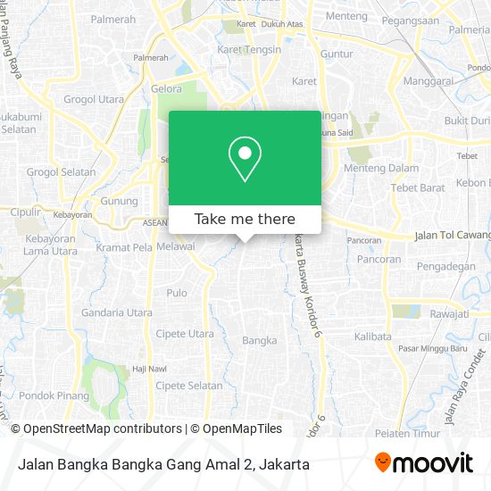 Jalan Bangka Bangka Gang Amal 2 map
