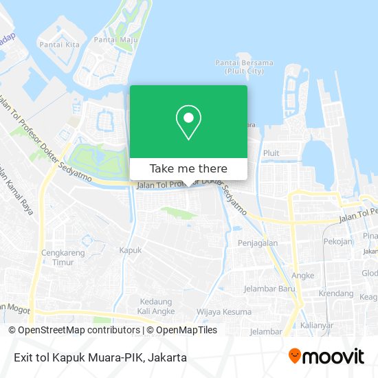 Exit tol Kapuk Muara-PIK map