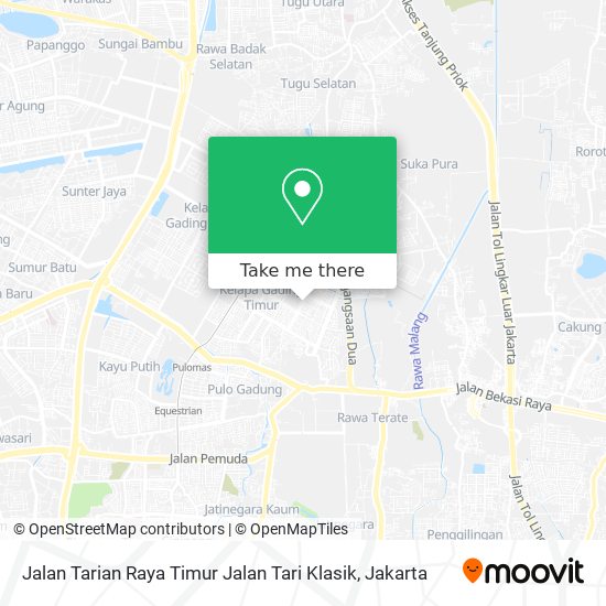 Jalan Tarian Raya Timur Jalan Tari Klasik map