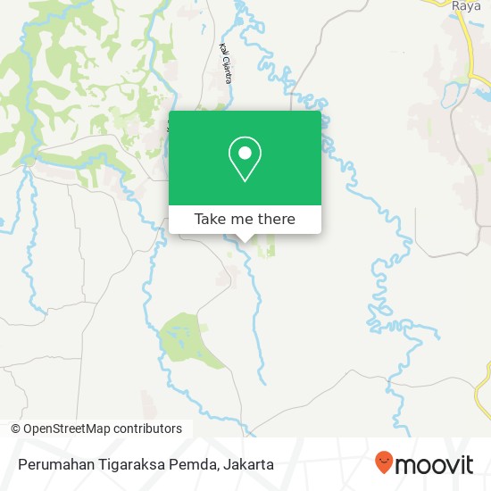 Perumahan Tigaraksa Pemda map