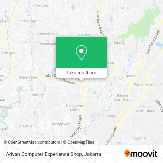 Advan Computer Experience Shop map