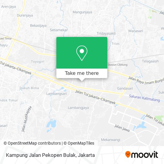 Kampung Jalan Pekopen Bulak map